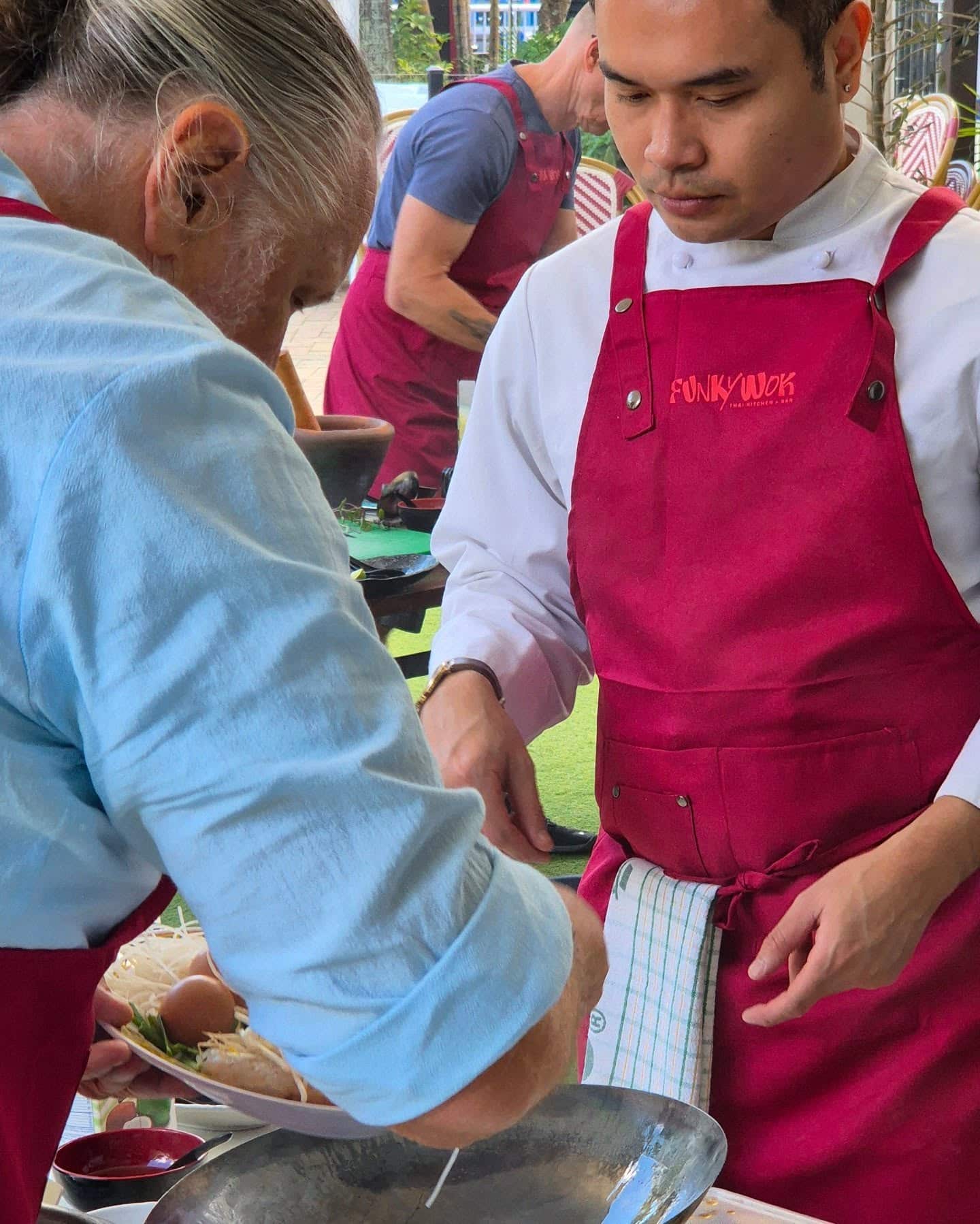 Hands-on at the cooking class