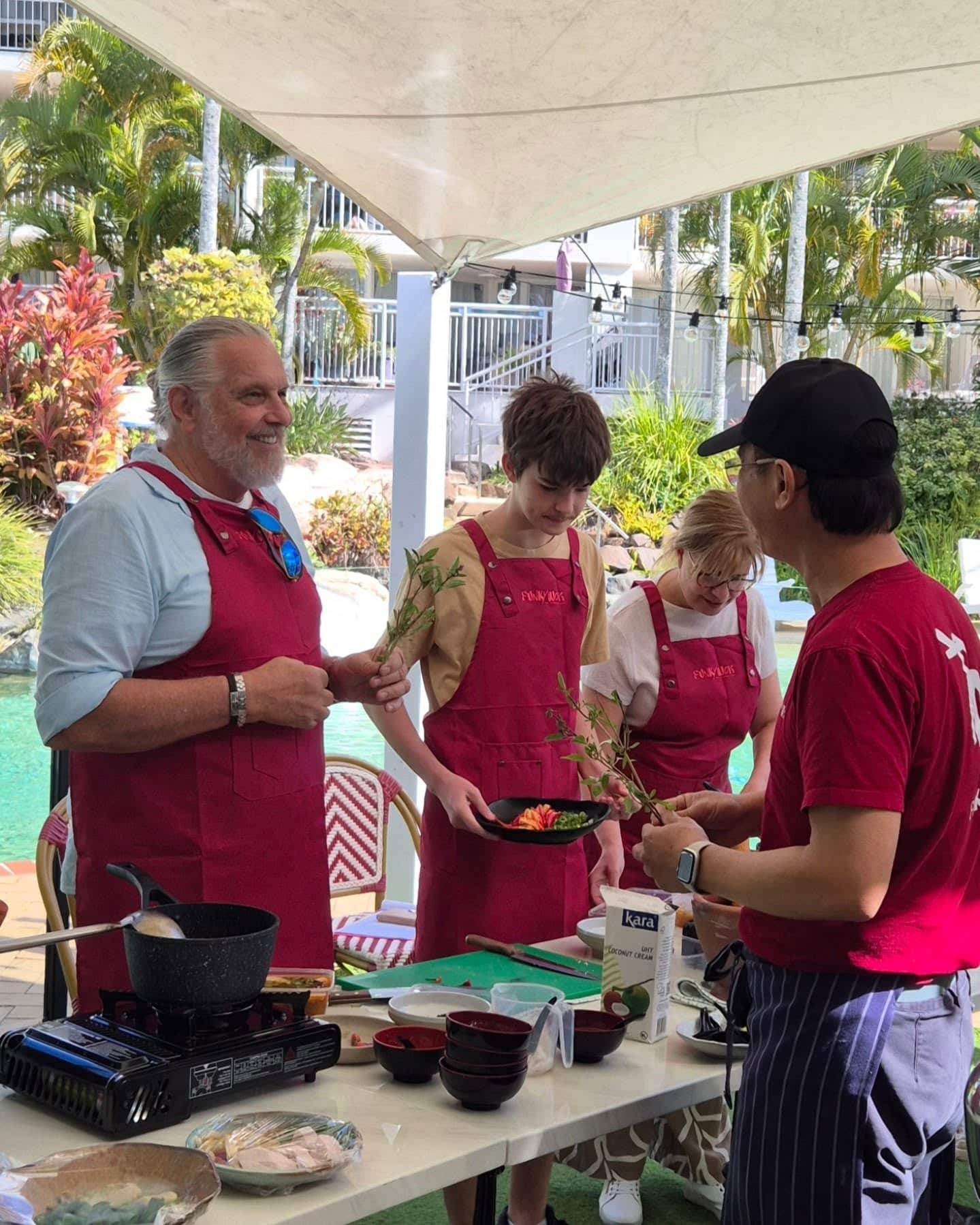 Cooking class tasting