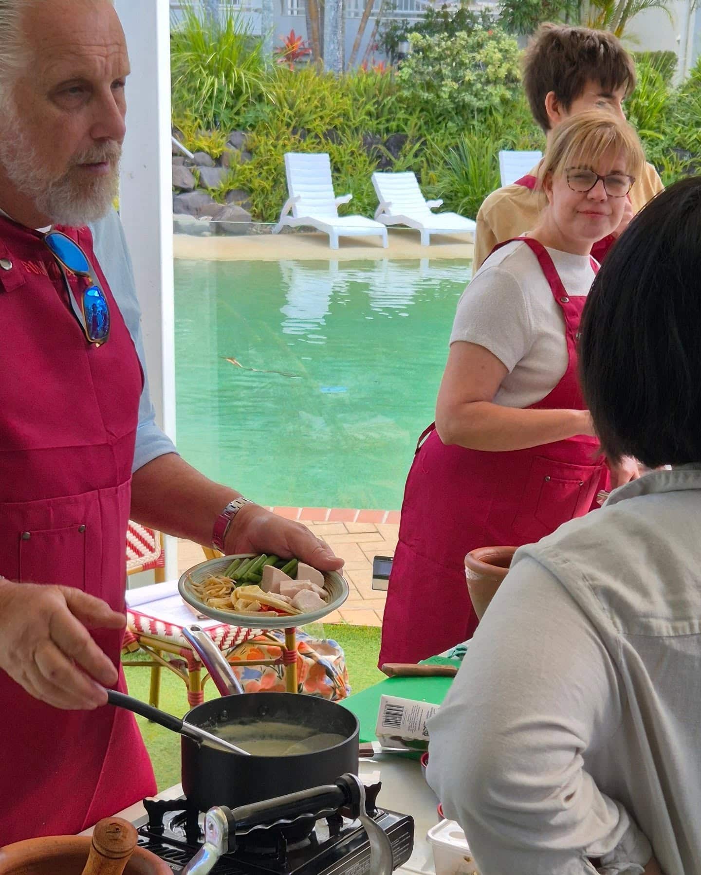 End of the cooking class
