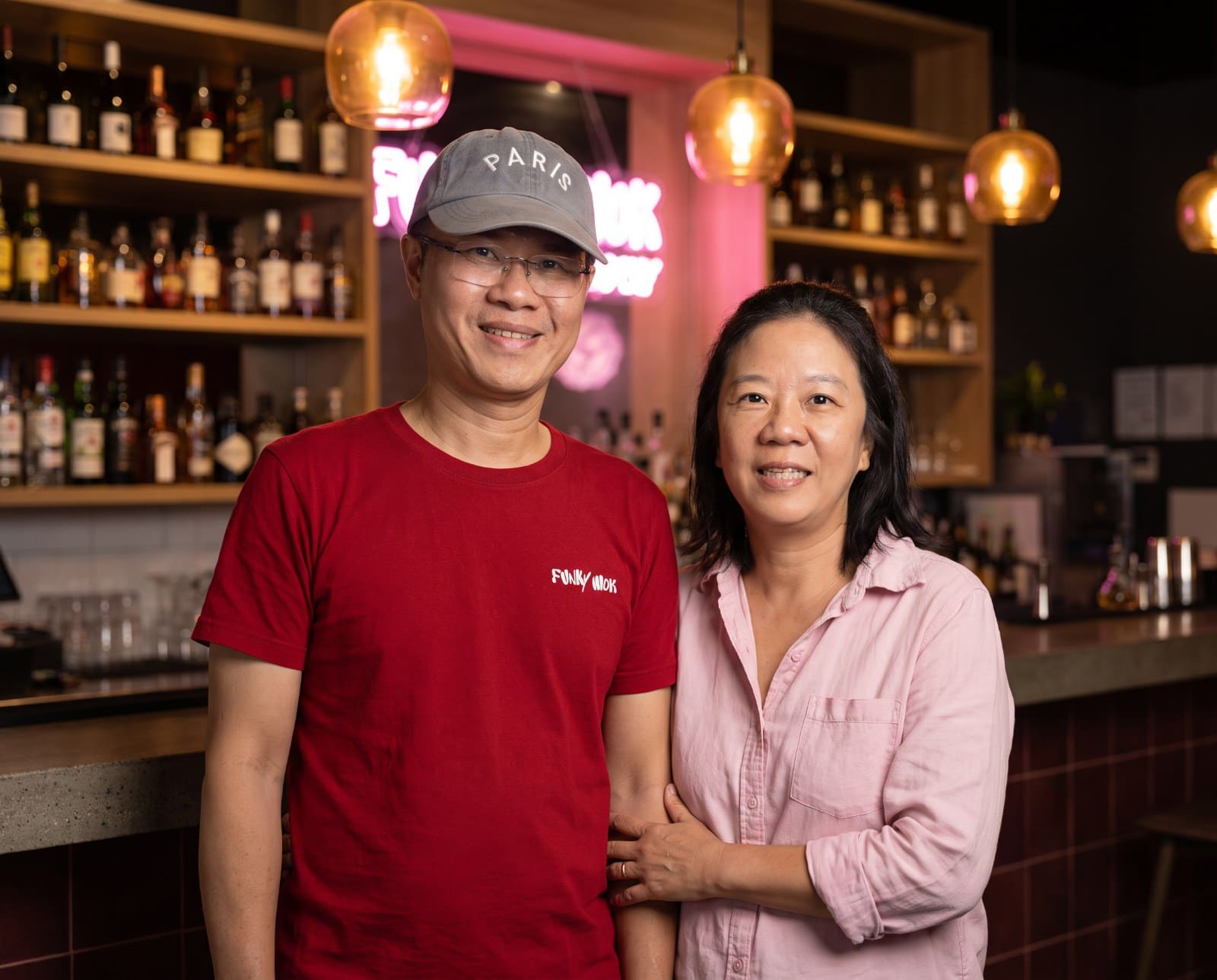 Oat and Pui together at Funky Wok
