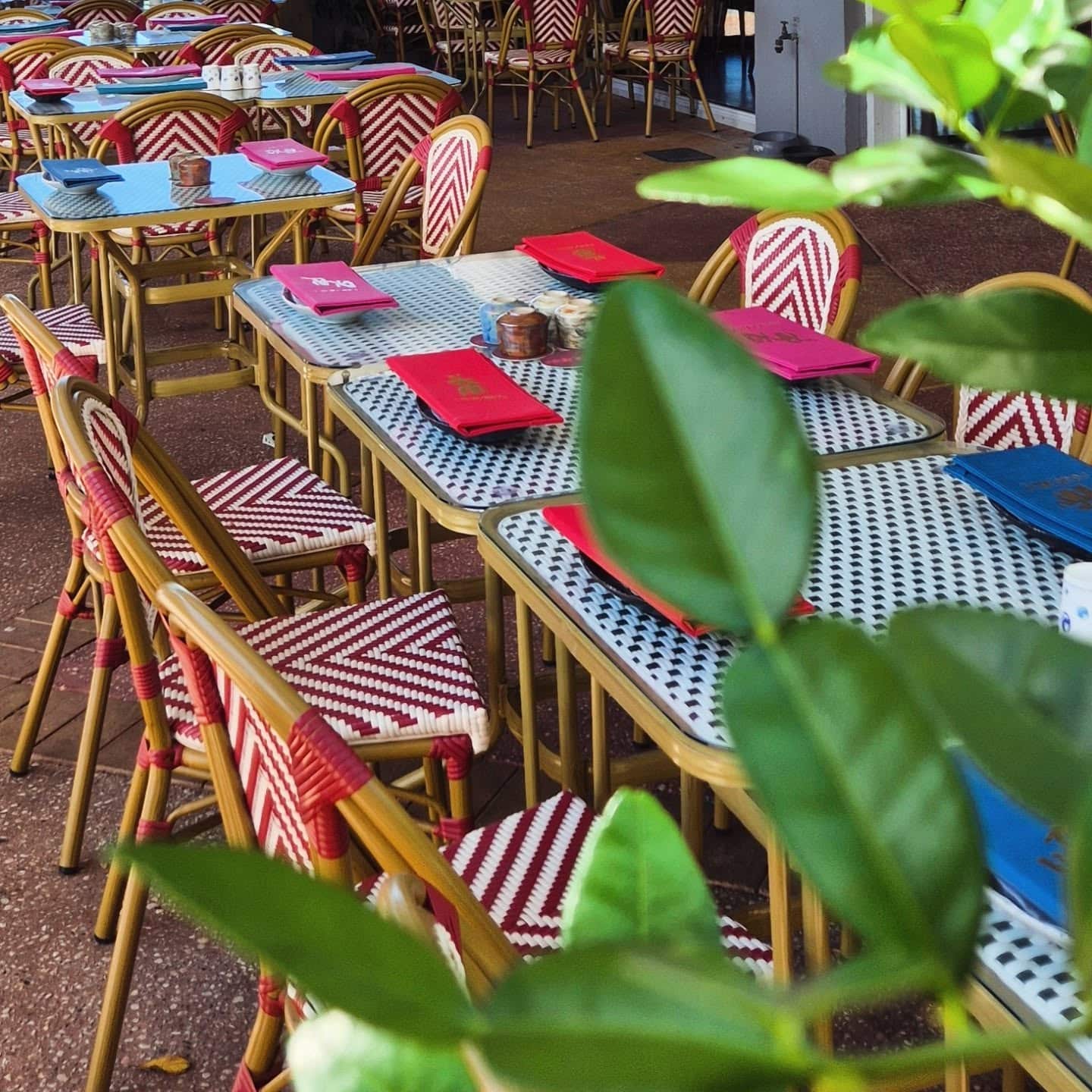 The courtyard by day